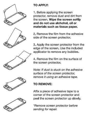 how to apply a screen protector on a phone