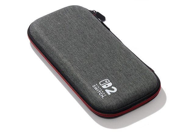 Dark Grey Heather Slim Case for Nintendo Switch 2 on white ground